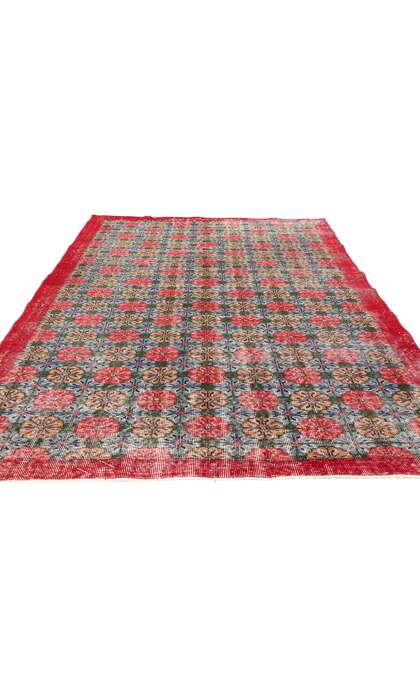 5 x 9 Zeki Muren Distressed Vintage Turkish Sivas Rug 53375