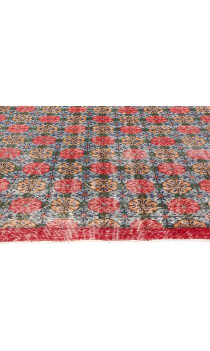 5 x 9 Zeki Muren Distressed Vintage Turkish Sivas Rug 53375