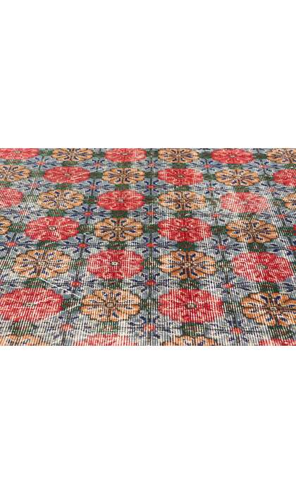 5 x 9 Zeki Muren Distressed Vintage Turkish Sivas Rug 53375