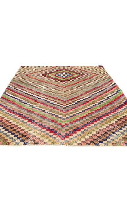 5 x 8 Zeki Muren Vintage Turkish Sivas Rug 53308