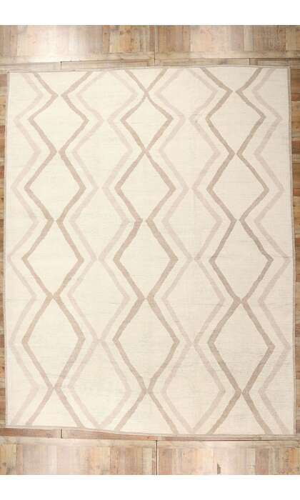 12 x 15 Organic Modern Zigzag Moroccan Rug 81082