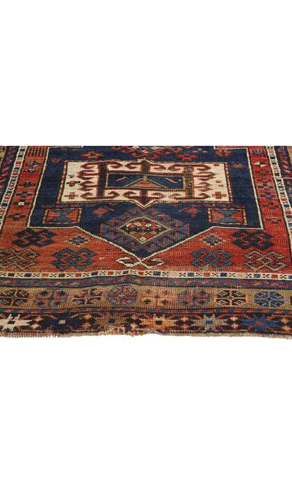 4 x 6 Antique Caucasian Kazak Rug 78786