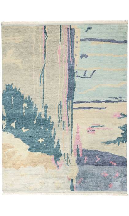 9 x 12 Abstract Biophilic Moroccan Rug 31275