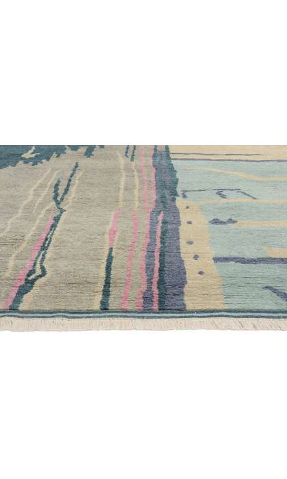 9 x 12 Abstract Biophilic Moroccan Rug 31280