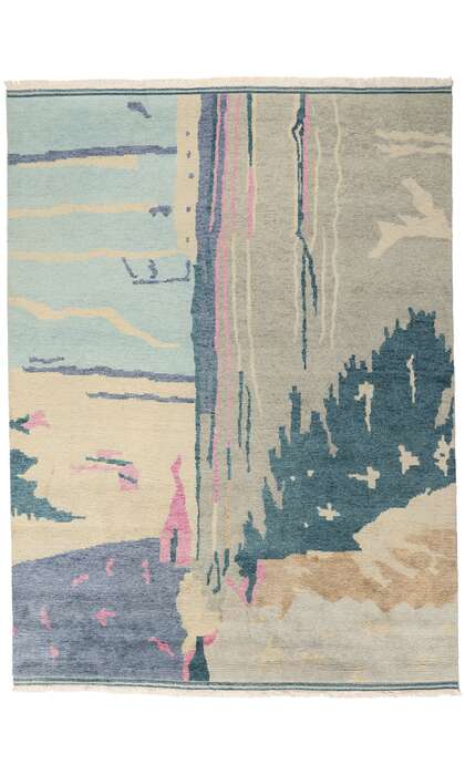 9 x 12 Abstract Biophilic Moroccan Rug 31280