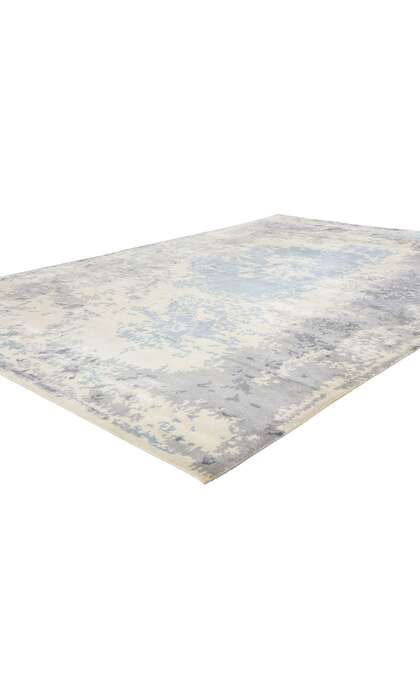 7 x 10 Contemporary Abstract Erased Damask Rug 31138