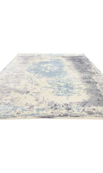 7 x 10 Contemporary Abstract Erased Damask Rug 31138