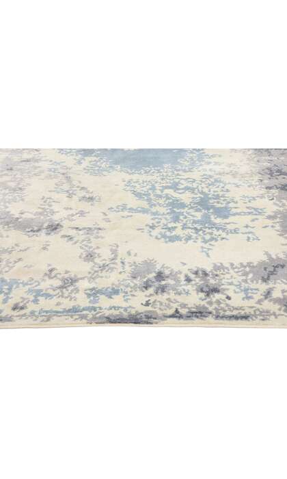 7 x 10 Contemporary Abstract Erased Damask Rug 31138