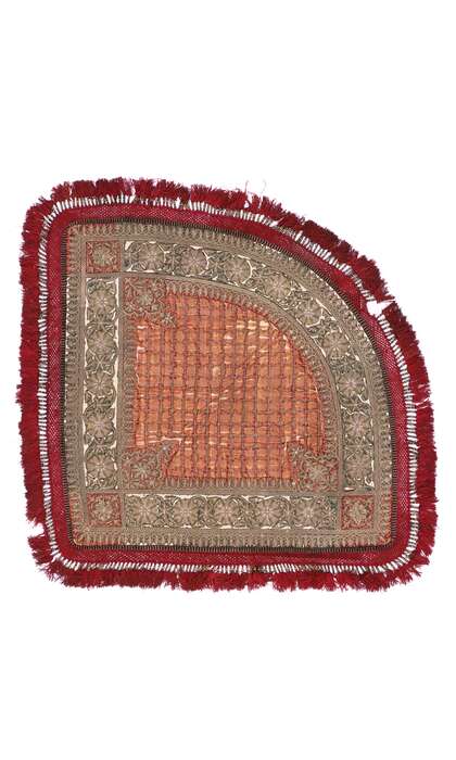 3 x 4 Antique Embroidered Rajasthan Throw 74898