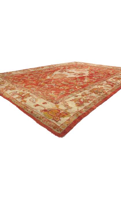 12 x 16 Antique Red Turkish Oushak Rug 76656