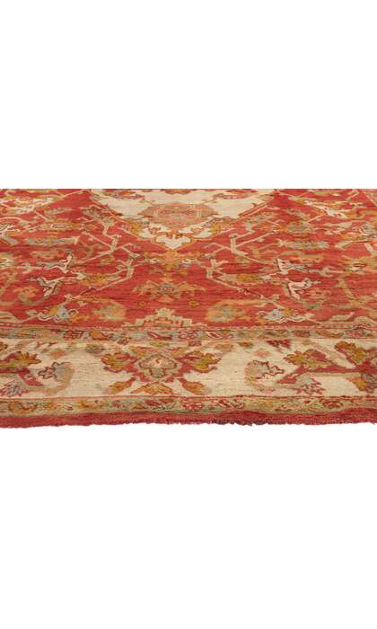 12 x 16 Antique Red Turkish Oushak Rug 76656