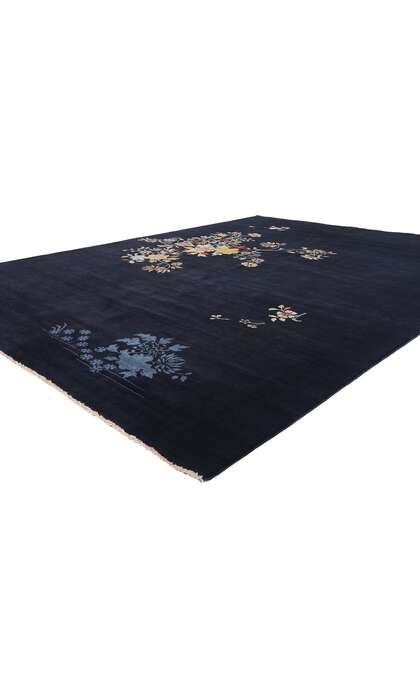9 x 12 Modern Blue Chinese Art Deco Rug 31087