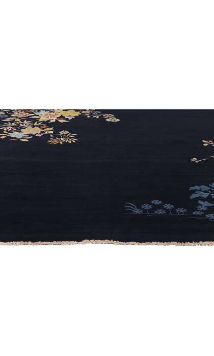 9 x 12 Modern Blue Chinese Art Deco Rug 31087