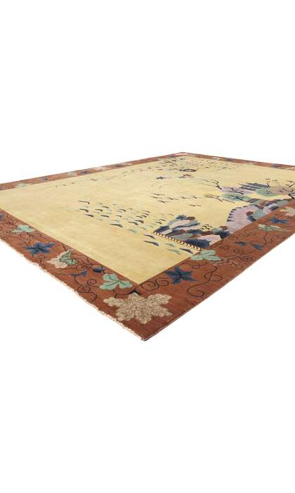 10 x 13 Modern Chinese Art Deco Pictorial Rug 31319