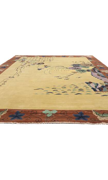 10 x 13 Modern Chinese Art Deco Pictorial Rug 31319