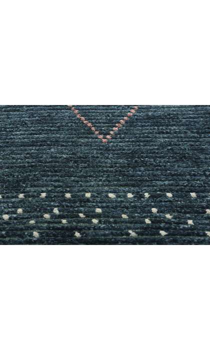 8 x 10 Dark Blue Bohemian Moroccan Rug 31243