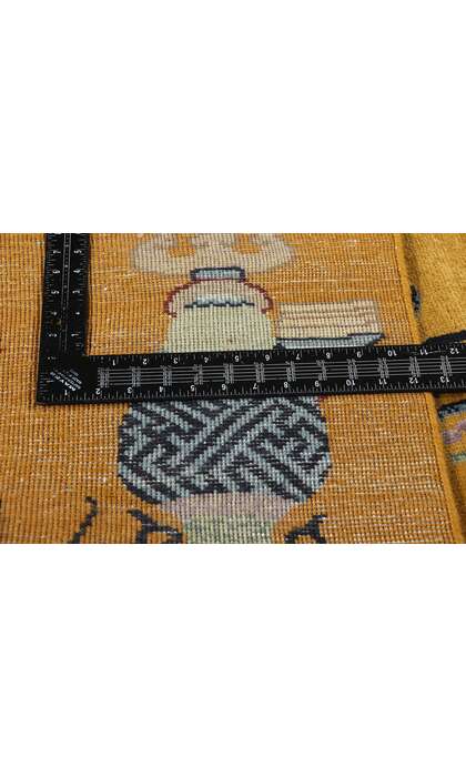 10 x 10 Modern Square Chinese Art Deco Pictorial Rug 31086