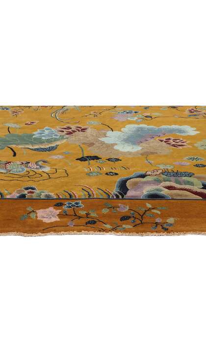 10 x 10 Modern Square Chinese Art Deco Pictorial Rug 31086