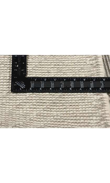 8 x 10 Moroccan Gray Textured High-Low Kilim Rug 31037