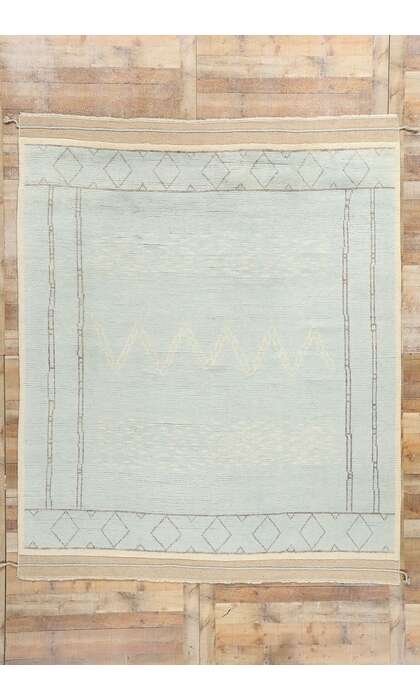 8 x 10 Light Blue Bohemian Moroccan Rug 31244