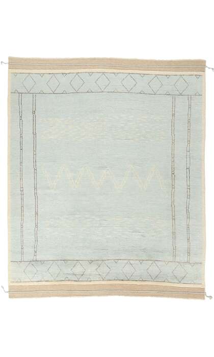 8 x 10 Light Blue Bohemian Moroccan Rug 31244