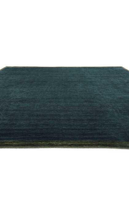 12 x 14 Modern Dark Teal Moroccan Rug 31325