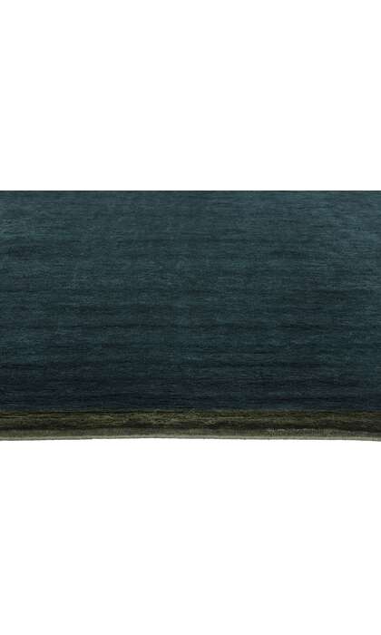 12 x 14 Modern Dark Teal Moroccan Rug 31325