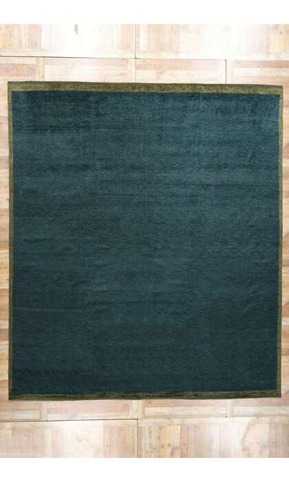 12 x 14 Modern Dark Teal Moroccan Rug 31325