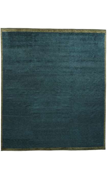 12 x 14 Modern Dark Teal Moroccan Rug 31325