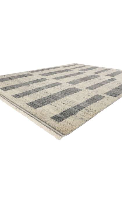 9 x 12 Modern Gray Bauhaus Moroccan Rug 31255