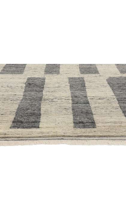 9 x 12 Modern Gray Bauhaus Moroccan Rug 31255