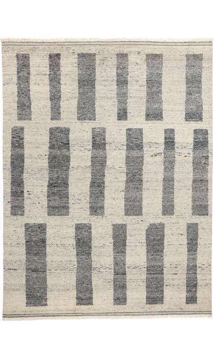 9 x 12 Modern Gray Bauhaus Moroccan Rug 31255