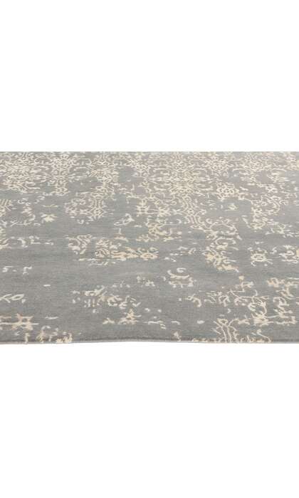7 x 10 Modern Gray Erased Damask Rug 31146