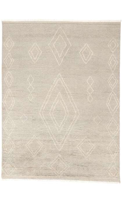 8 x 11 Modern Tribal Gray Moroccan Rug 31276