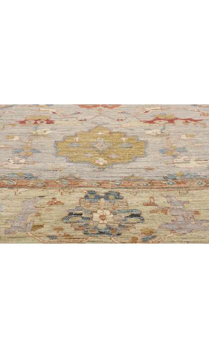12 x 15 Modern Earth-Tone Oushak Rug 31075