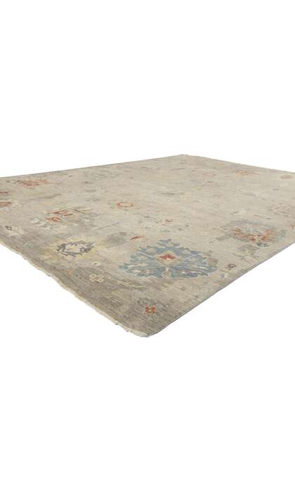 9 x 12 Modern Gray Oushak Rug 31052