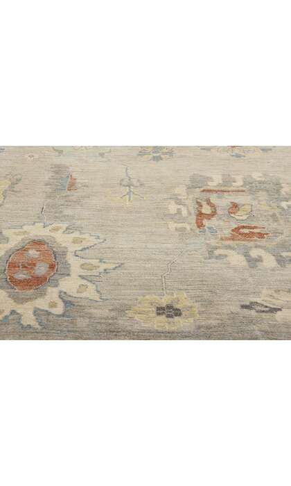 9 x 12 Modern Gray Oushak Rug 31052