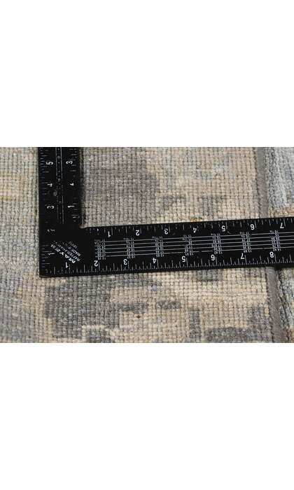 9 x 9 Modern Gray Square Oushak Rug 31059