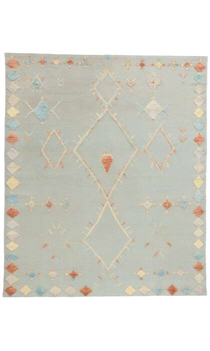 8 x 10 Modern Tribal Moroccan High-Low Rug 31262
