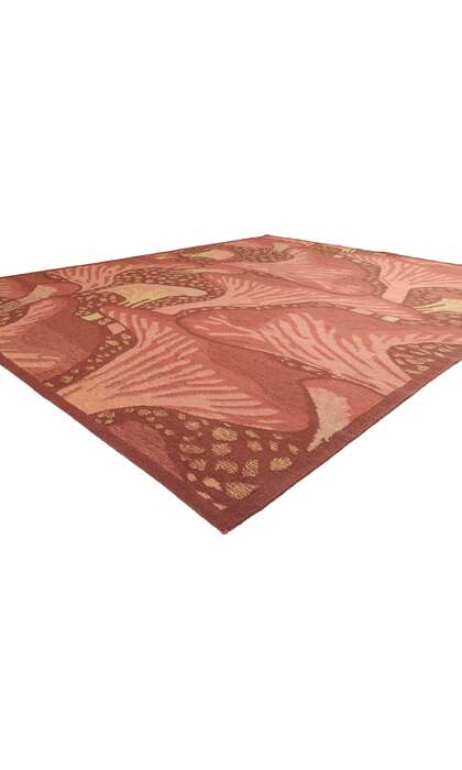 10 x 12 Modern Moser Mushroom Biophilic Kilim Rug 31099