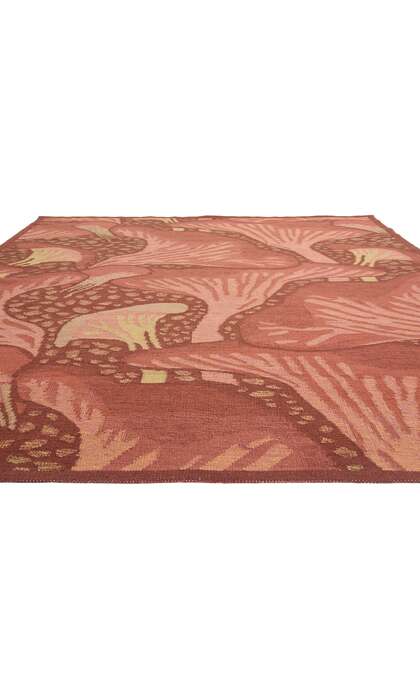 10 x 12 Modern Moser Mushroom Biophilic Kilim Rug 31099