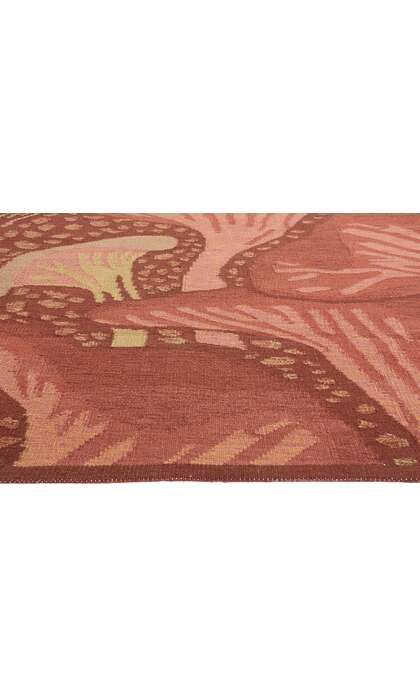 10 x 12 Modern Moser Mushroom Biophilic Kilim Rug 31099