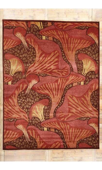 9 x 12 Modern Moser Mushroom Biophilic Rug 31091