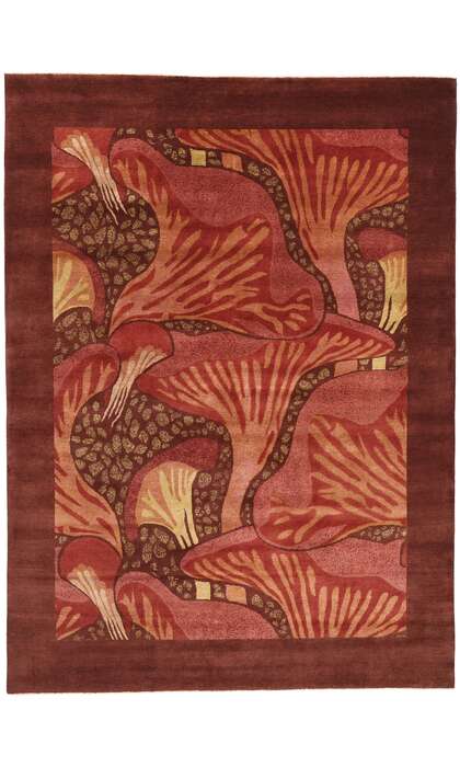 9 x 12 Modern Moser Mushroom Biophilic Rug 31092