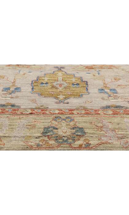 10 x 14 Modern Earth-Tone Oushak Rug 31078