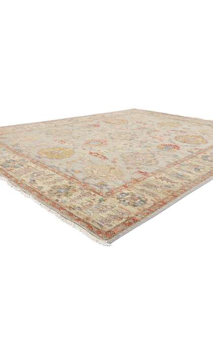 9 x 12 Modern Earth-Tone Oushak Rug 31055