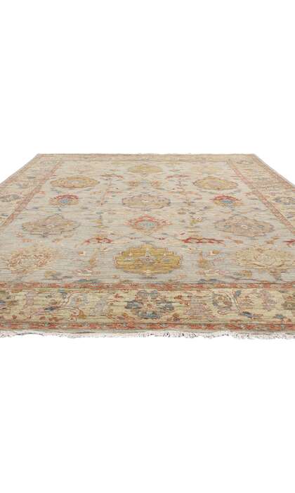 9 x 12 Modern Earth-Tone Oushak Rug 31055