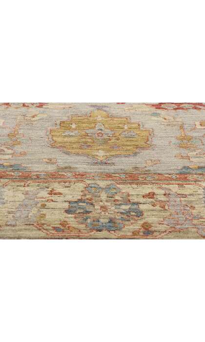 9 x 12 Modern Earth-Tone Oushak Rug 31055