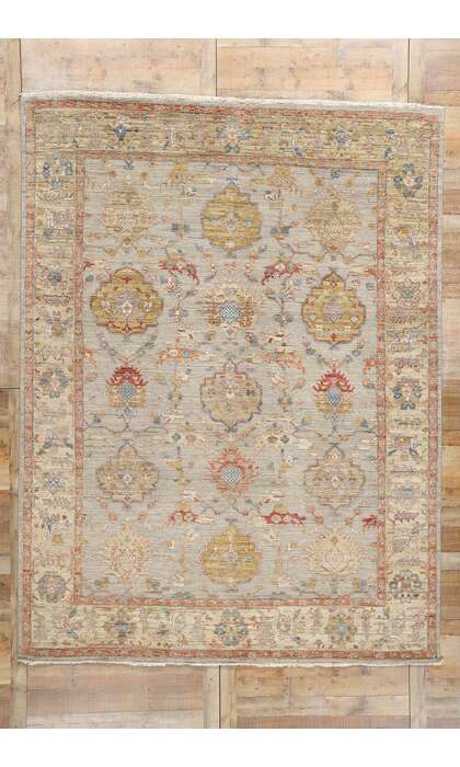 9 x 12 Modern Earth-Tone Oushak Rug 31055