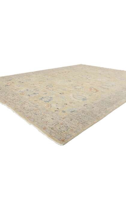 9 x 12 Modern Earth-Tone Oushak Rug 31056
